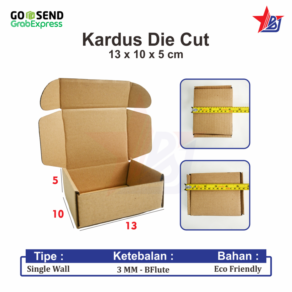 

Kardus Die Cut Pizza Polos 13x10x5 Cm Single Wall Polos Baru B Flute Tebal Termurah