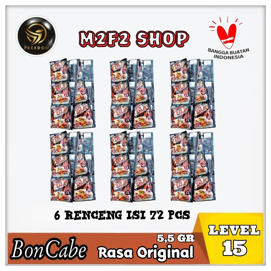 

BonCabe Level 15 Sambal Tabur Original Sachet - 5,5 gr (Kemasan 6 Renceng)