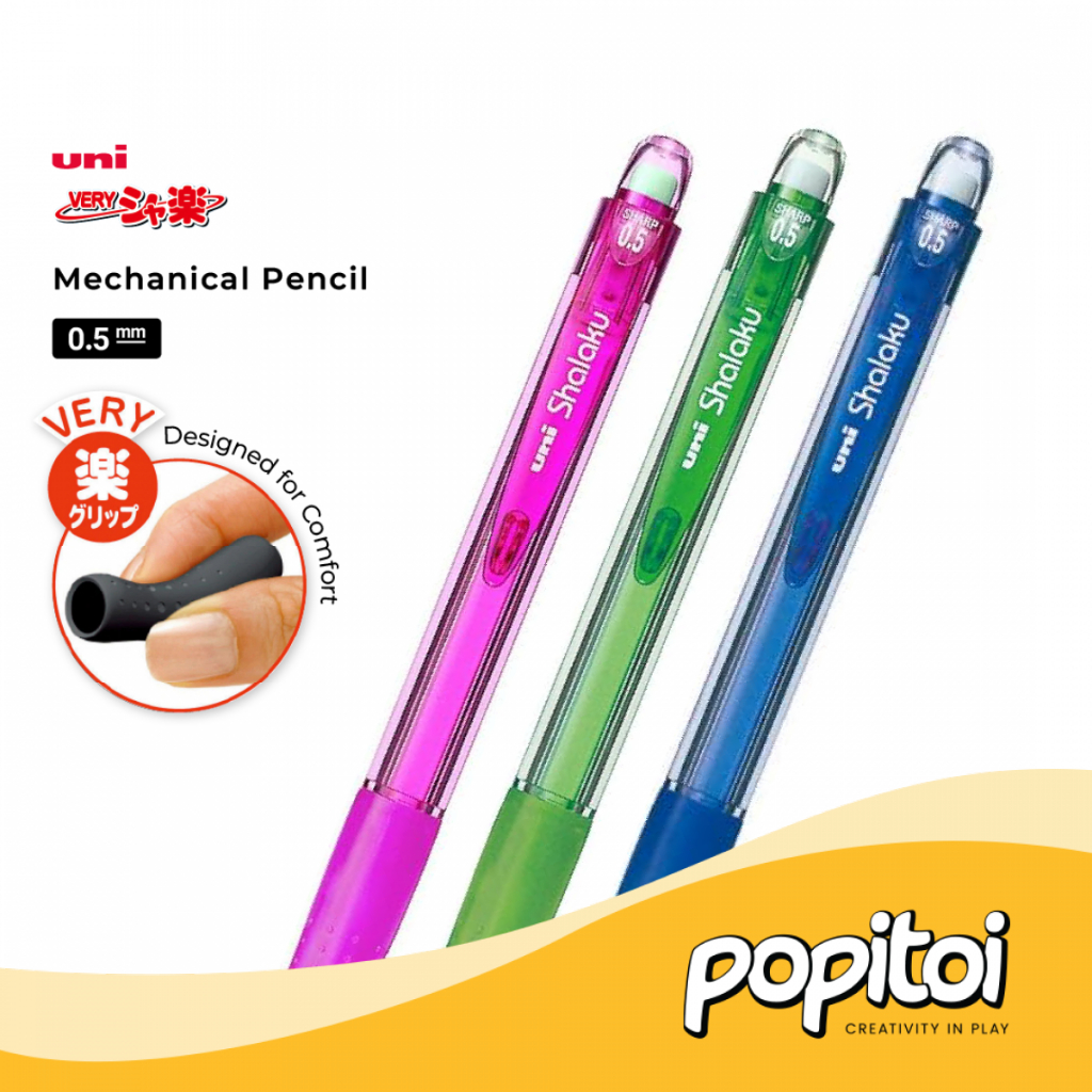 

UNI Shalaku Mechanical Pencil 0.5 mm Pensil Mekanik Cetekan