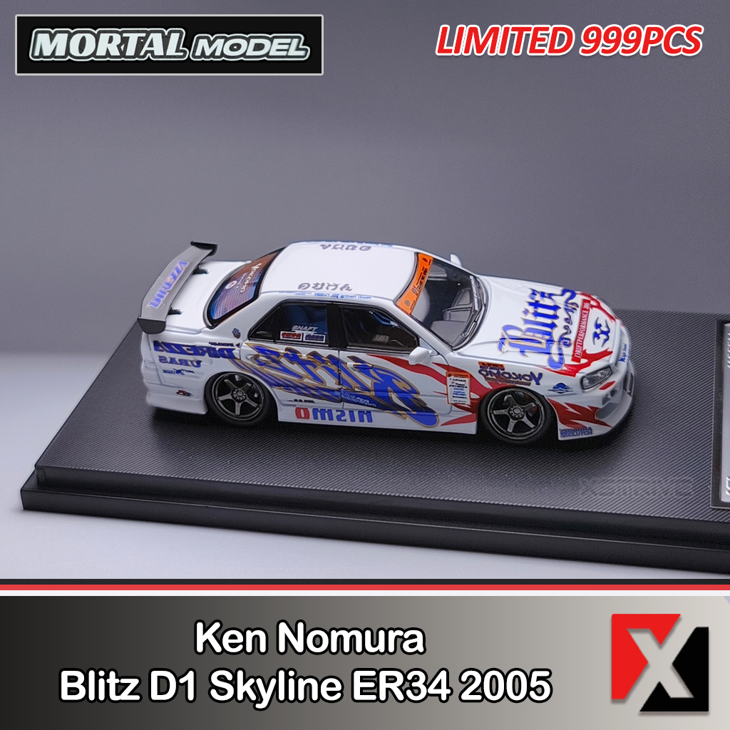 MORTAL 1:64 Nissan URAS ER34 Ken Nomura Blitz D1 Skyline ER34 2005 D1 GP