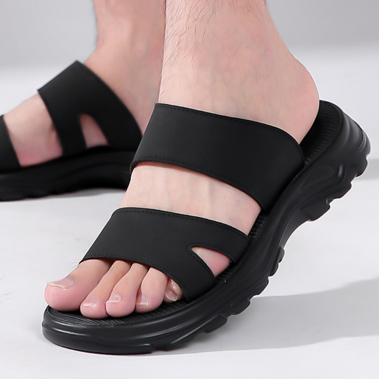 Sandal Slide Pria pamate Sandal Pria Kulit Asli Impor Slip On Trendy Terbaru Model Terbaru