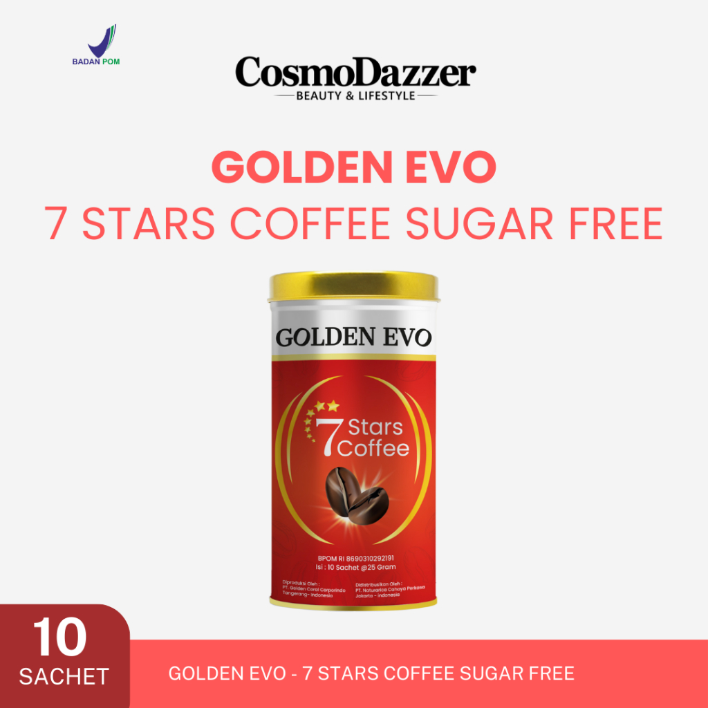 

Luminar GOLDEN EVO 7 STARS COFFEE - MINUMAN KOPI & BEBAS GULA