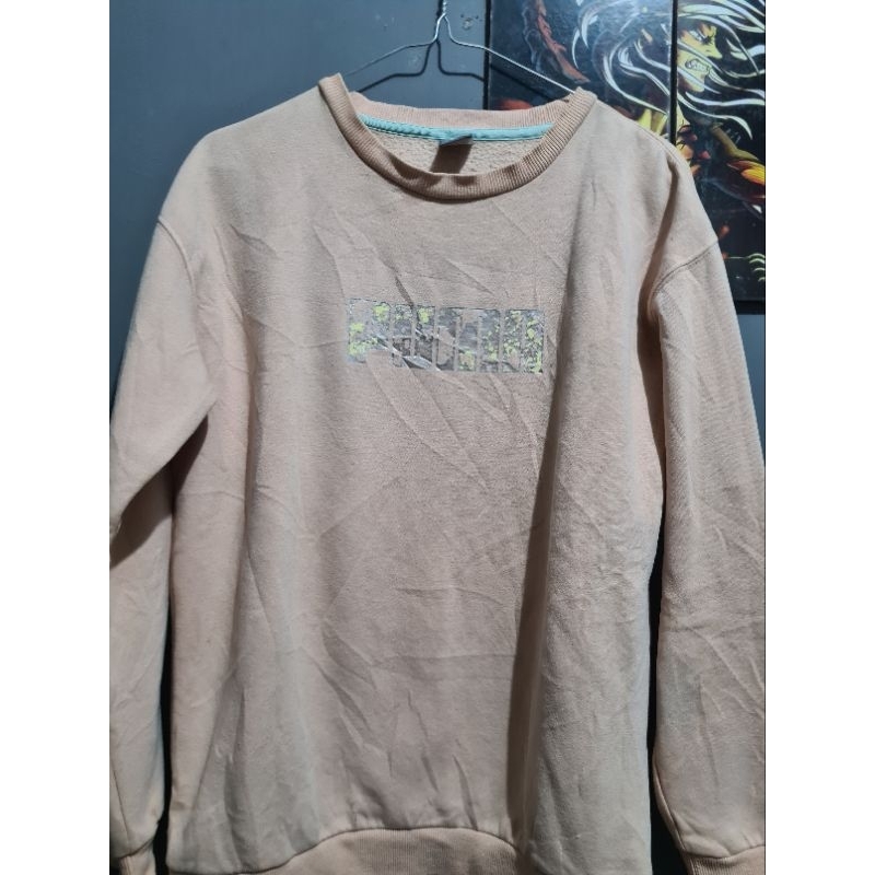 crewneck puma second, crewneck puma preloved