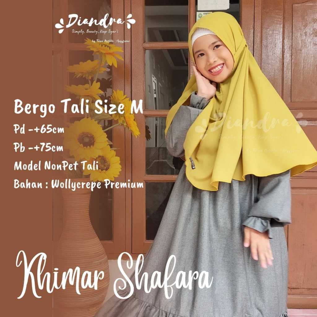 [DIANDRA HIJAB] BERGO TALI  WOLLYCRAPE / WOLFIS