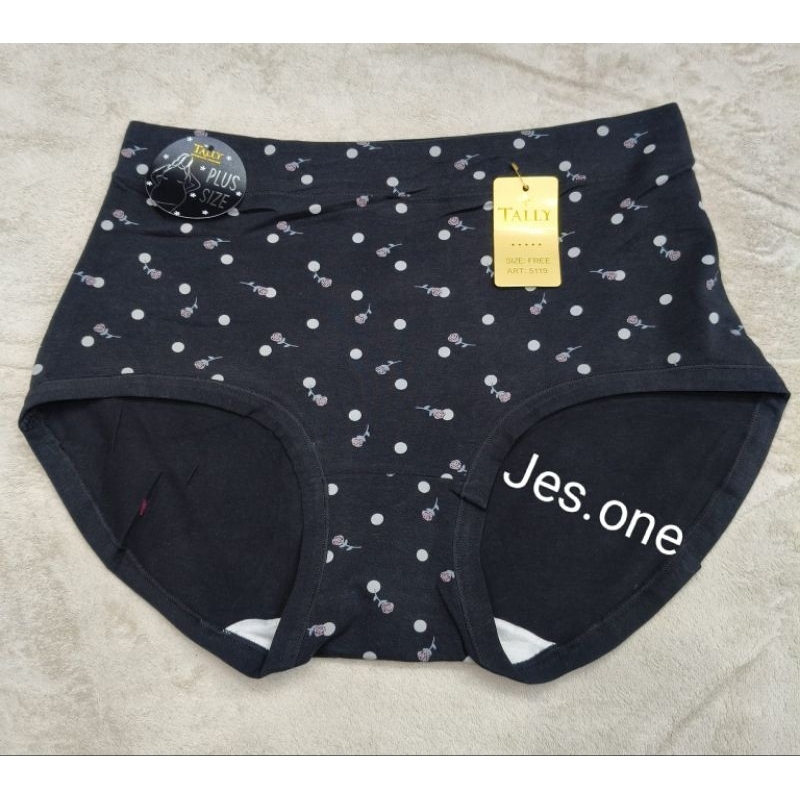 yu7 TALLY 5119 CD Celana Dalam Katun Jumbo BSize Wanita Hh Waist Freesize 2XL - 3XL Dwjl