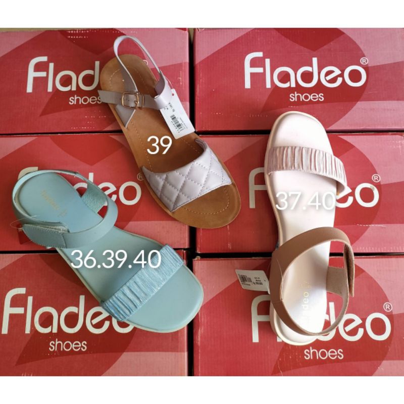 Sandal flatshoes wanita fladeo original