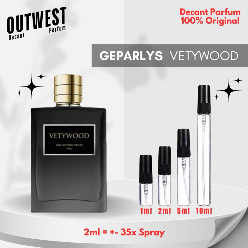 Decant Parfum Geparlys Vetywood for Men EDP