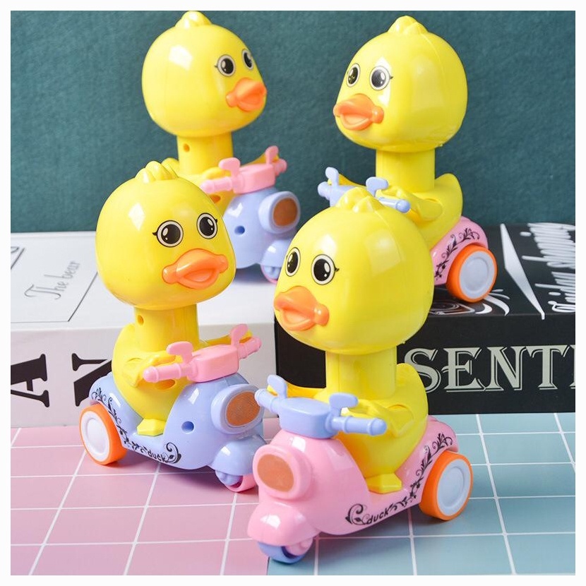 MAINAN ANAK BEBEK VESPA - MAINAN ANAK BAYI BEBEK NAIK VESPA BERJALAN - MAINAN ANAK MOTOR BEBEK