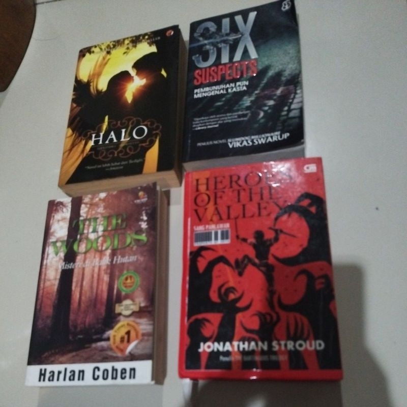Halo, Six Suspects, Heroes of the valley, the woods Harlan coben