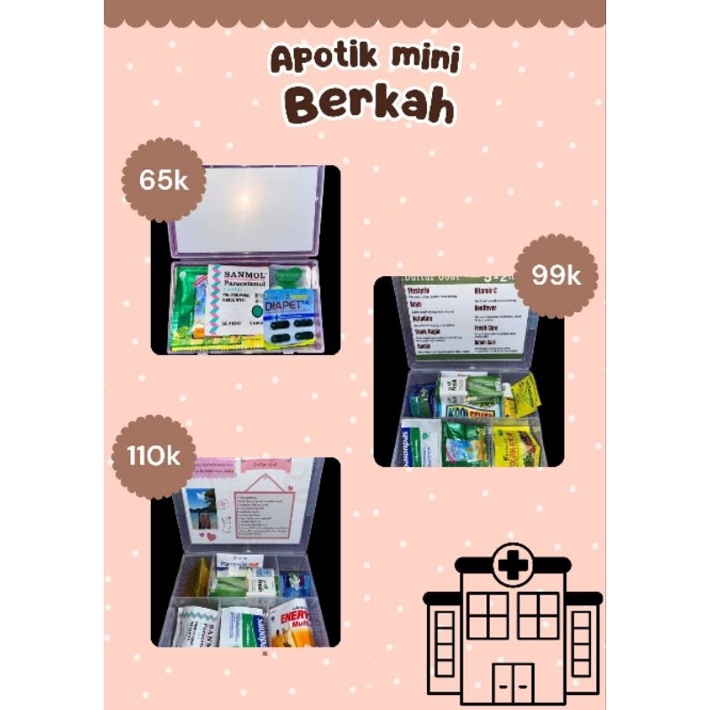 PAKET APOTIK MINI CUSTOM GIFTS BOX (Baca Deskripsi)