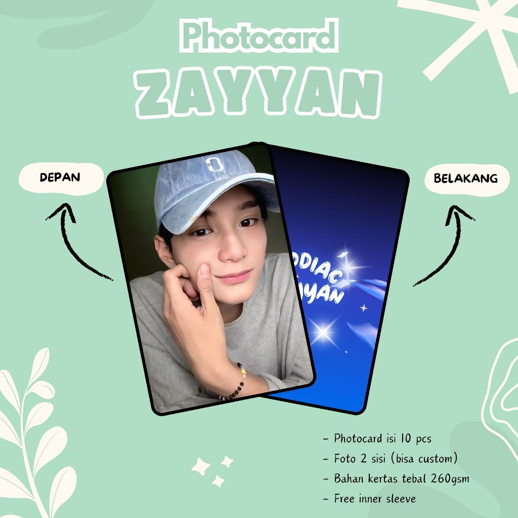 (10 PCS) PHOTOCARD ZAYYAN