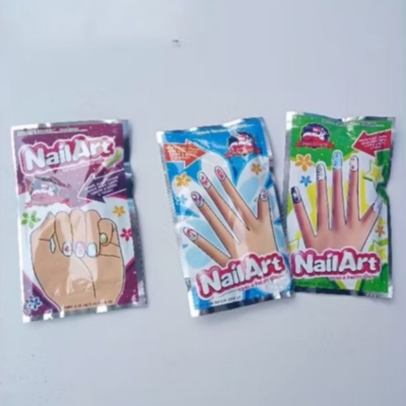 

permen nail art isi 10pcs / permen stiker kuku