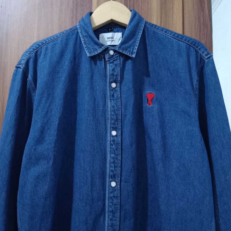 Kemeja Denim Ami Paris