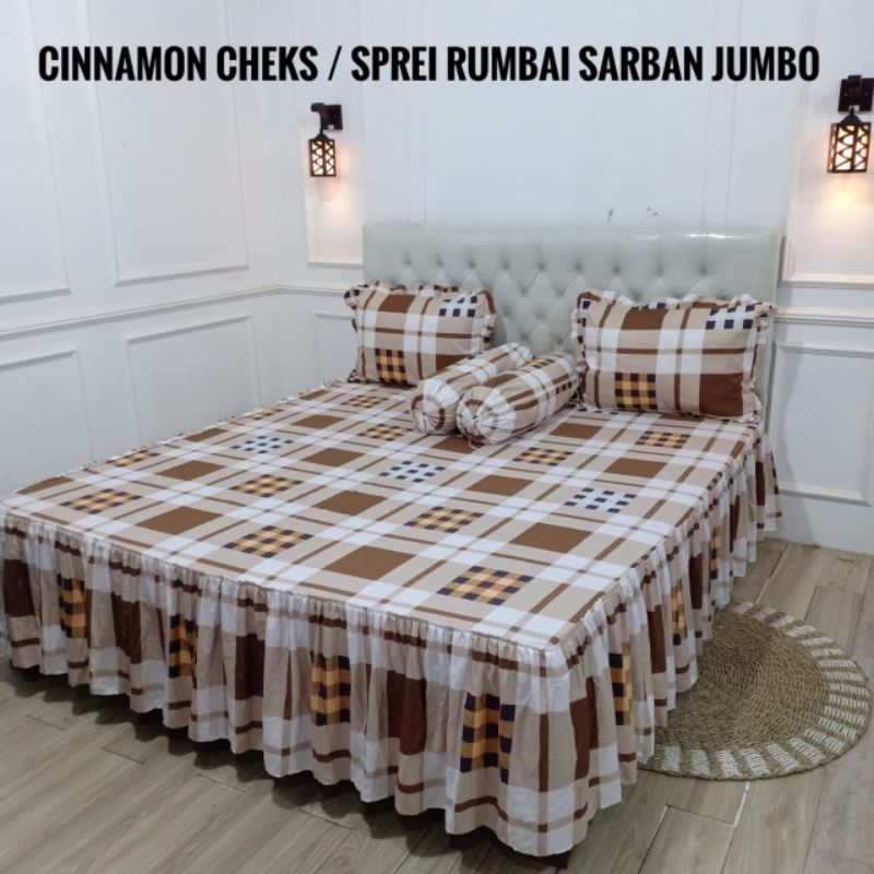Sprei Rumbai Uk 200×200 | Sprei Rumbai Size Extra King | Rumbai Jumbo
