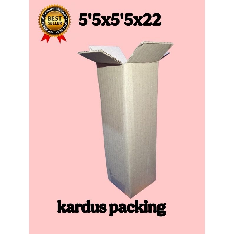 

kardus packing UK 5'5x5'5x22 kardus kecil
