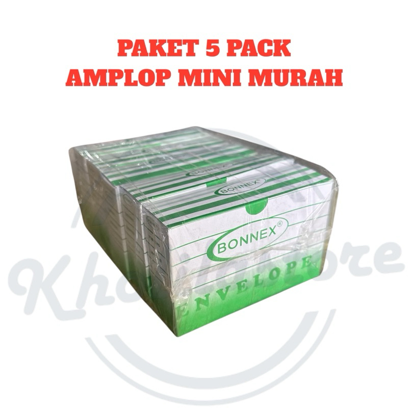 

(5 pak) Amplop Putih Kecil Bonnex Visiting 50 lembar