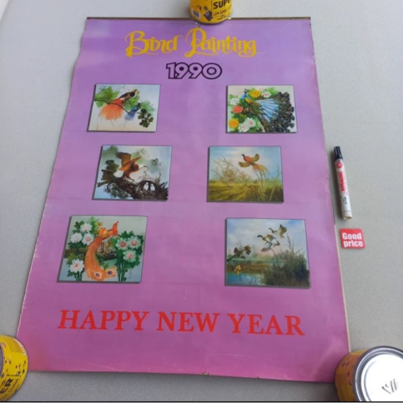 

Kalender 1990 besar gambar lukisan burung