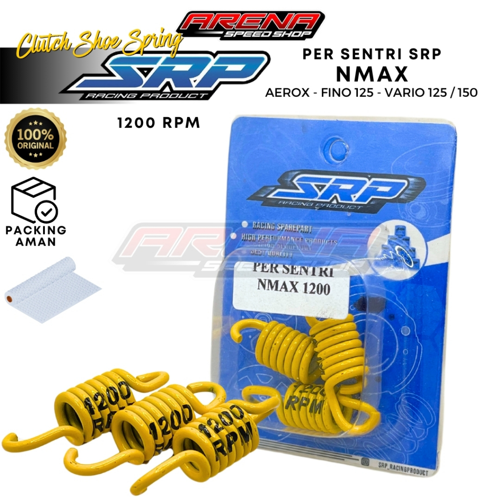 SRP Clutch Shoe Spring 1200RPM NMAX - Per Sentri 1200 RPM Per Kampas Ganda Nmax Vario PCX Original