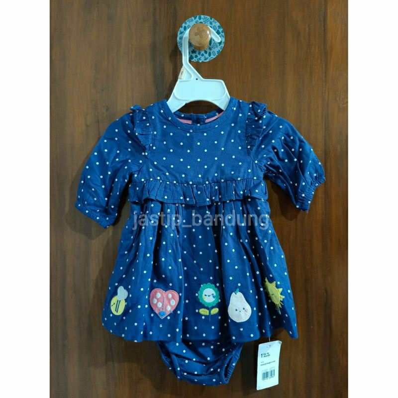 Mothercare Navy Spot Dress And Knickers Set / Mothercare Girls Sunshine Dress / Dress Mothercare