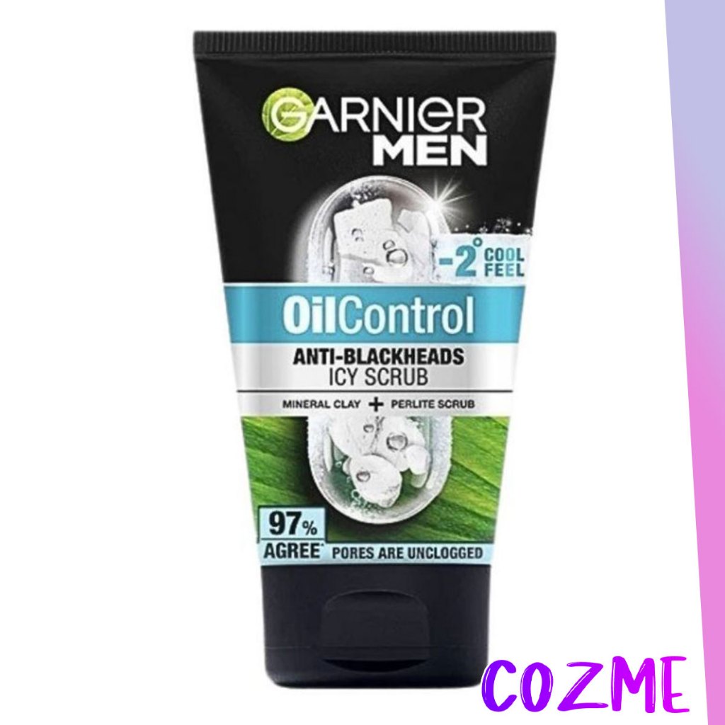 GARNIER MEN Oil Control Anti Blackheads Icy Scrub
