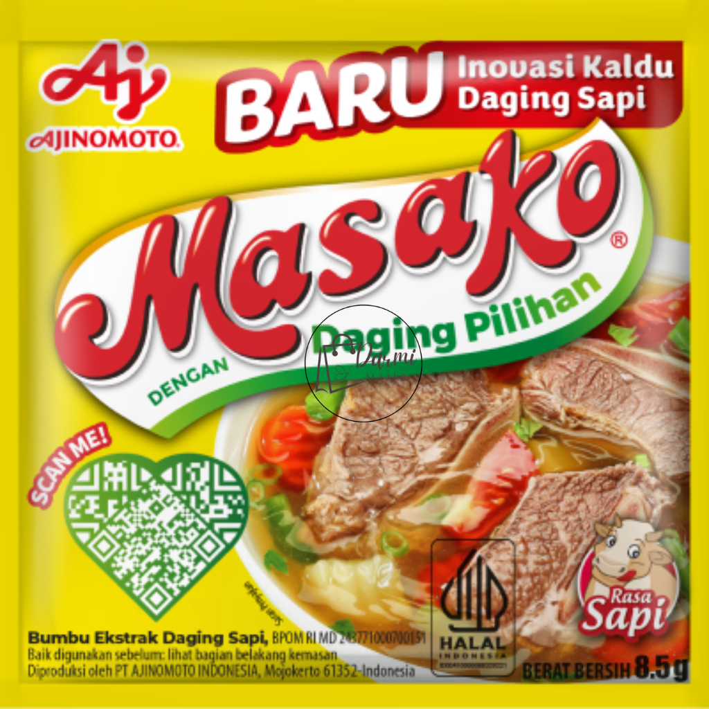 

Masako Bumbu Ekstrak Daging Sapi 8,5 gr