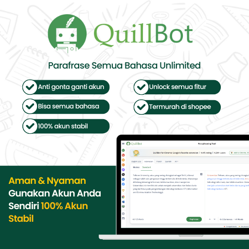 Quillbot Premium Lifetime Original Parafrase (Bergaransi)
