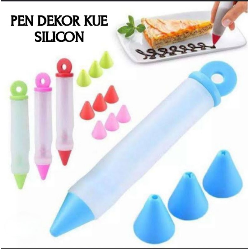 Pen dekorasi kue/ pen penghias kue/ pen silicon kue