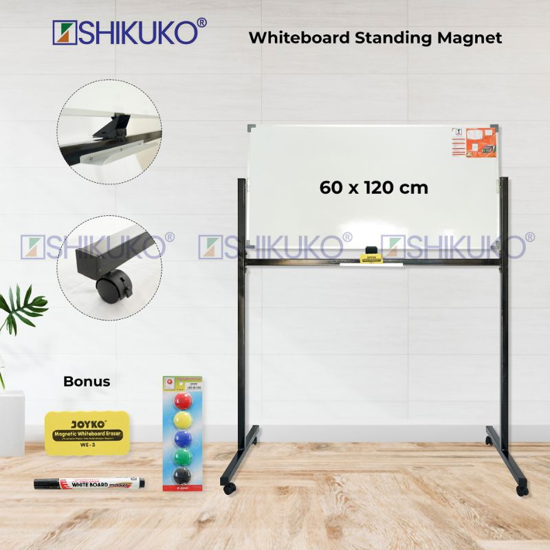 

Papan Tulis Shikuko Whiteboard Standing Whiteboard Magnet 60 x 120