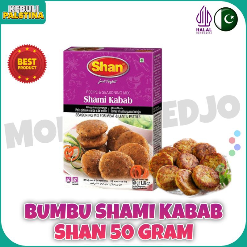 

BUMBU SHAMI KABAB 50 GRAM MERK SHAN EXP 18/11/2027