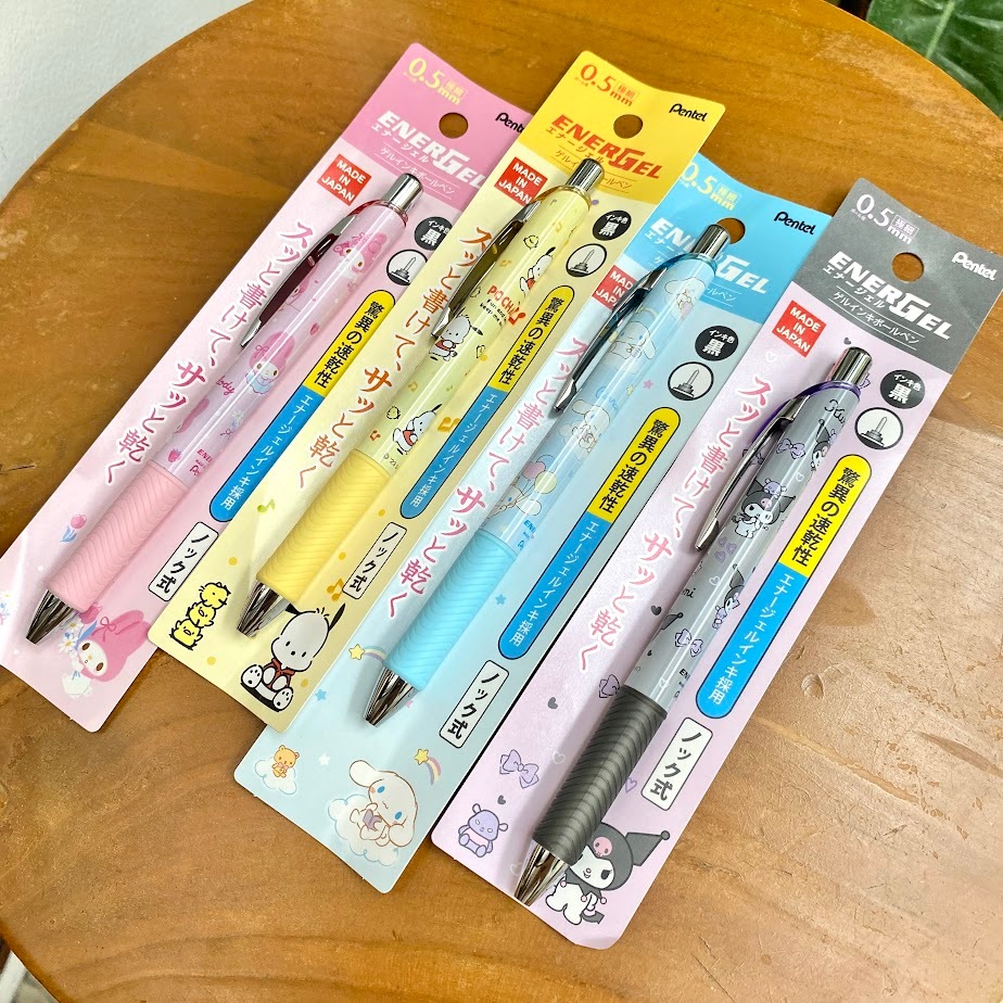 

Pen Pulpen Energel Alat Tulis Sanrio Jepang Karakter Sanrio Cinnamrorol Snoopy Kuromi Unik Lucu Gift Hadiah