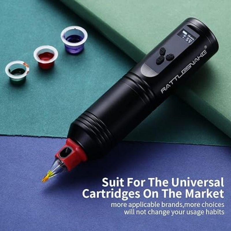 Mesin Tattoo Pen Wireless, Rattlesnake Pen Wireless Tattoo Machine Japan Motor