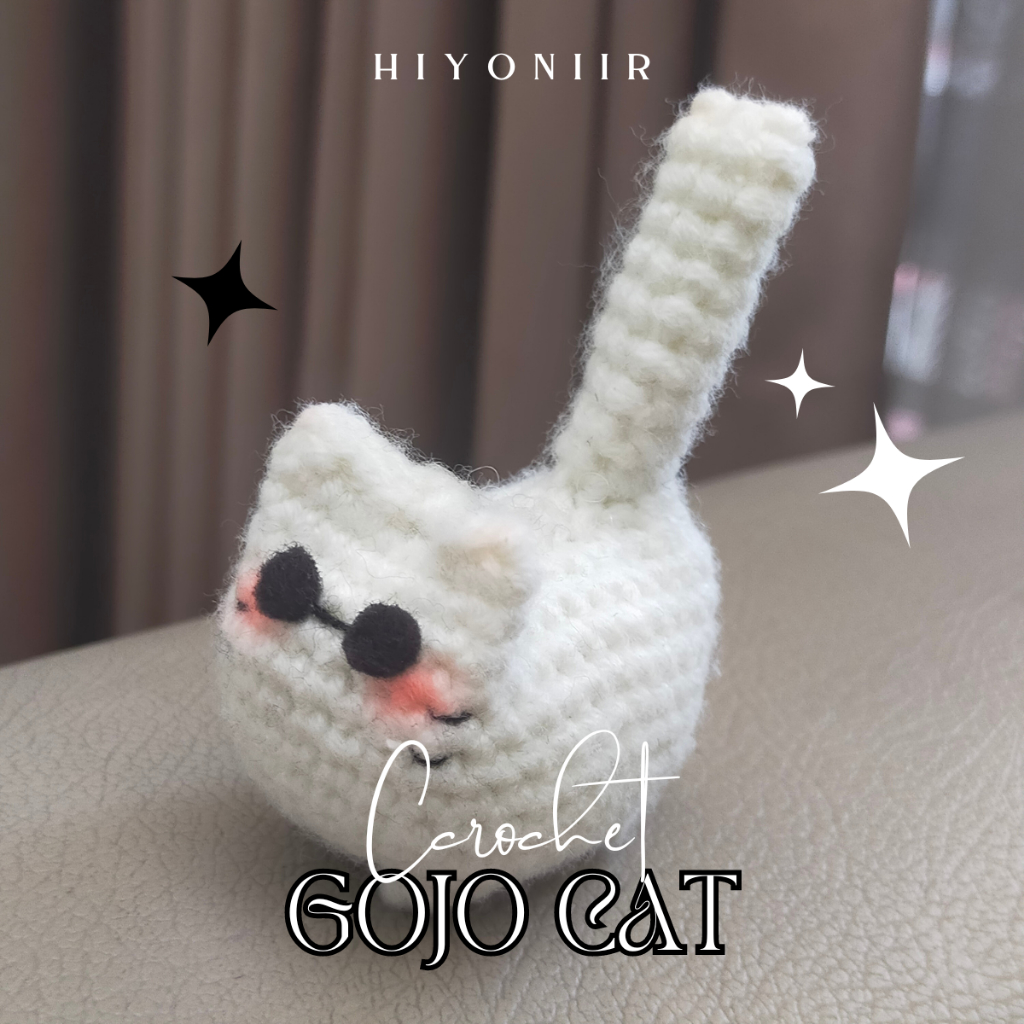 [Hiyoniir] Gojo Cat Mini Doll Crochet