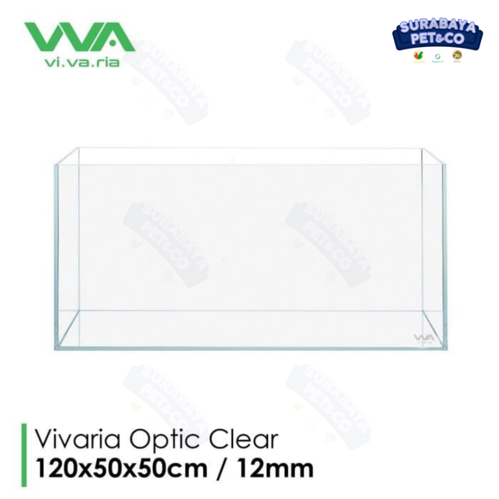 Aquarium Optic Clear 120x50x50 12mm Vivaria cube garden 120cm low iron