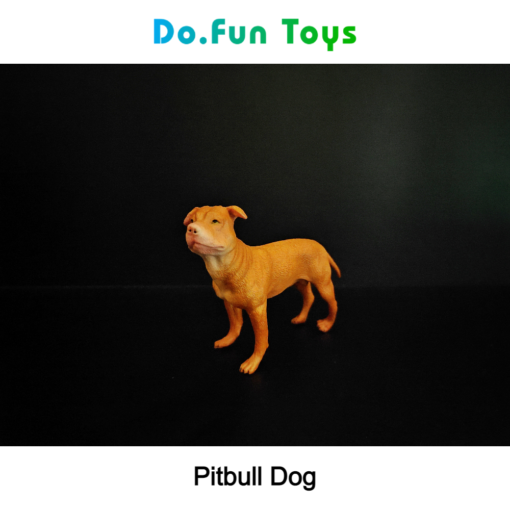 Animal Figurine | PITBULL DOG / Mainan Miniatur Binatang Anjing Pitbull