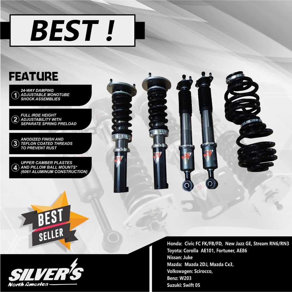 SILVERS COILOVER NEOMAX BRIO