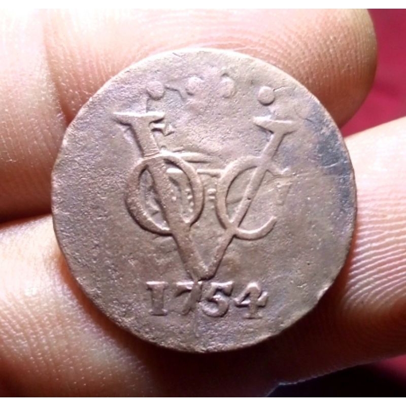 Koin 1 Duit Holland 1754