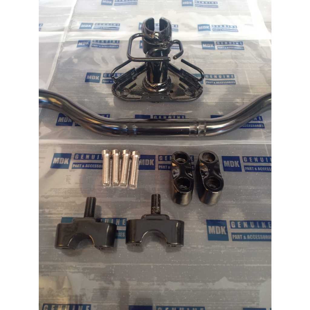 Stang Stir X-ride + Dudukan Stang X-ride + Raiser X-ride + Kleman X ride + Baut 4pcs