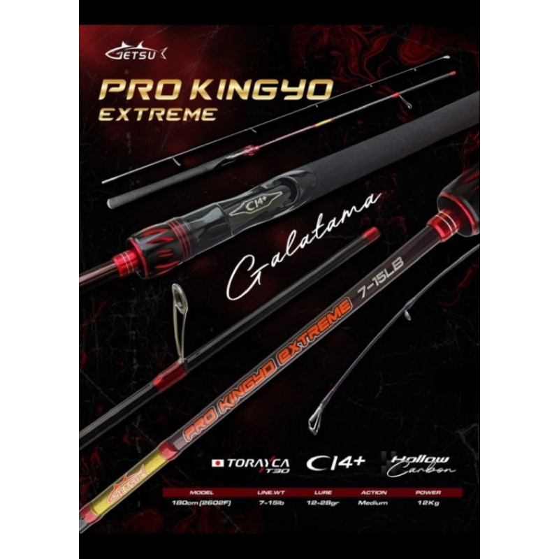 joran getsu pro kingyo extreme spining 180 15lbs reel set c14