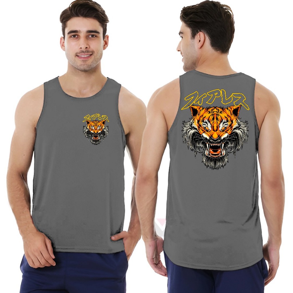 Singlet Distro Pria Keren / Kaos Distro Pria Singlet Keren sablon Macan / Baju Singlet Distro / Kaos