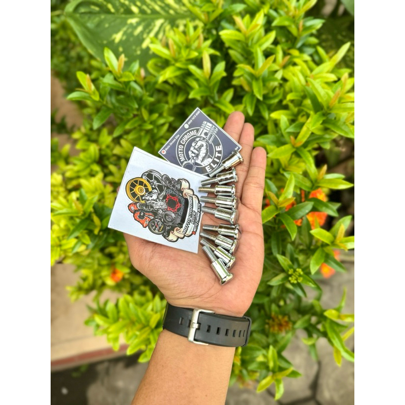 [SUDAH CHROME] Baut Handle Kopling TIGER 2000 Baut Tuas Kiri TIGER LAMA TILAM Ori Baut Handel Koplin