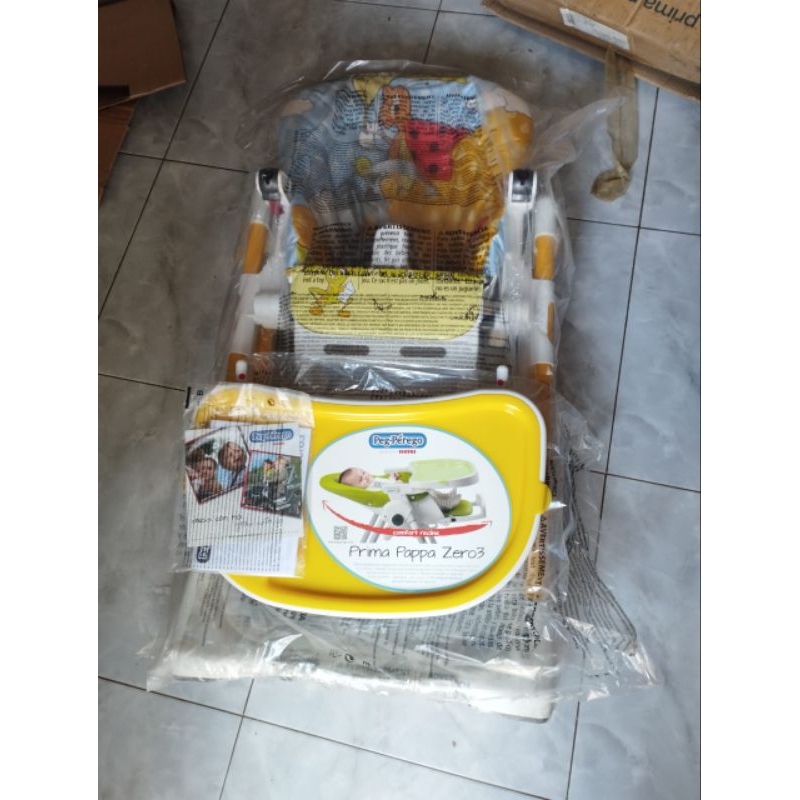 Peg Perego Prima Pappa High Chair Zero 3 - Coccinela made in italy kursi makan bayi