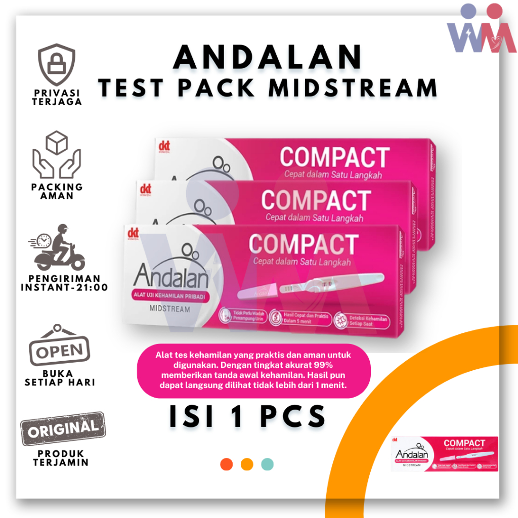 Andalan Test Pack Midstream I Pregnancy Test