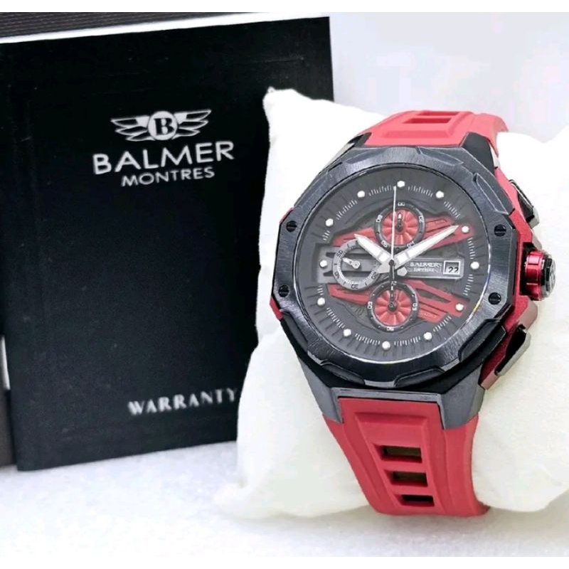 jam tangan balmer 8818 Red original 100%