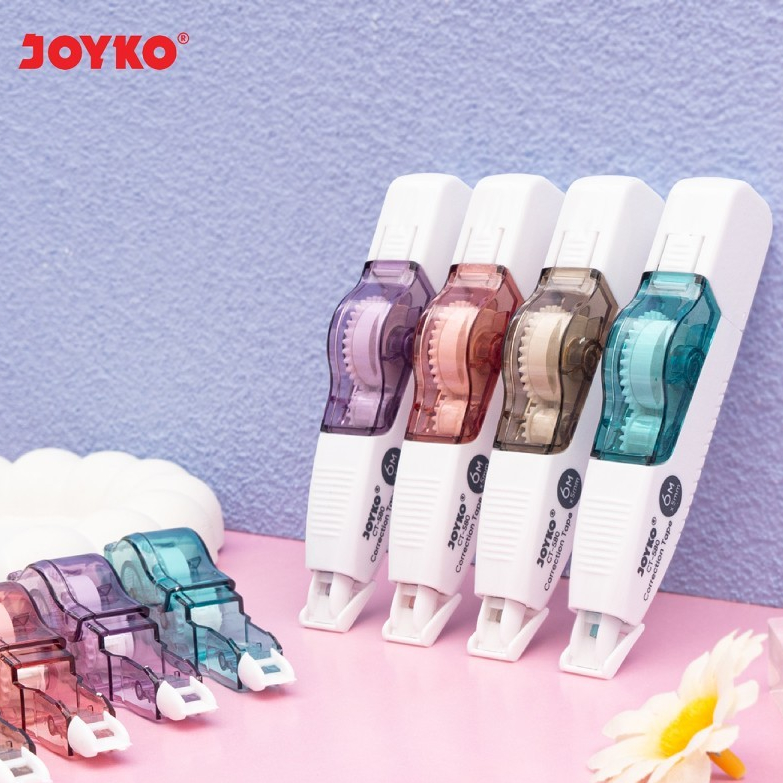 

Tip Ex Correction Tape Joyko CT-580 Original (1 PCS) / Correction Pen Penghapus Pita Koreksi Joyko CT-580 Per Pcs