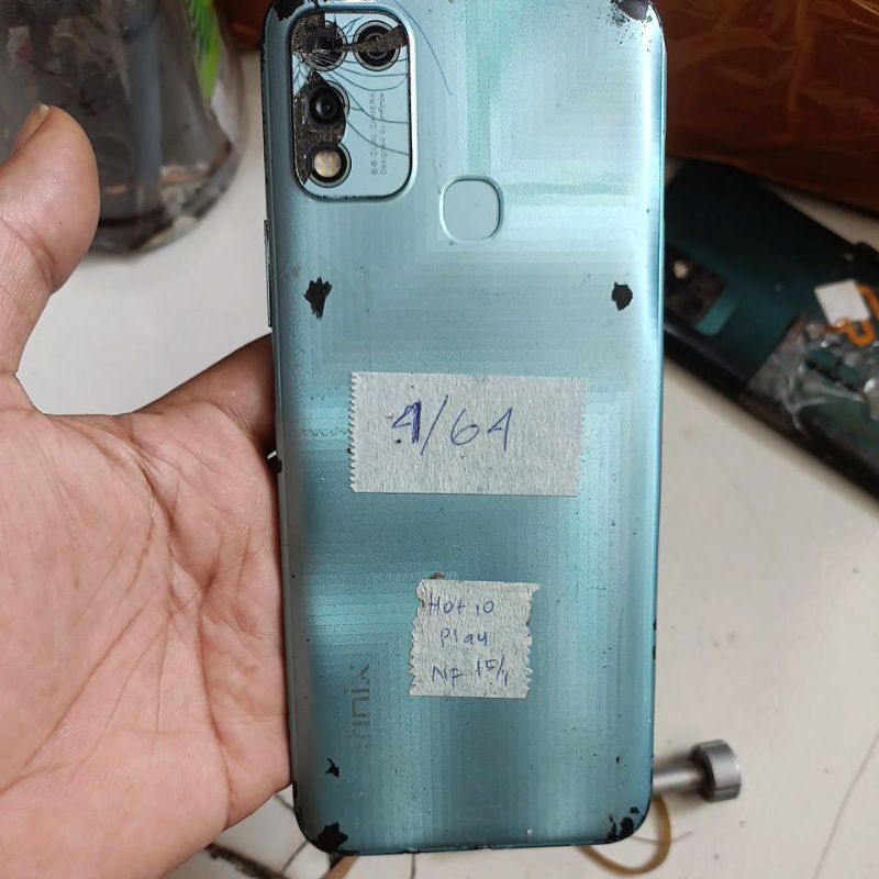 infinix hot 10 play minus lcd baca deskripsi