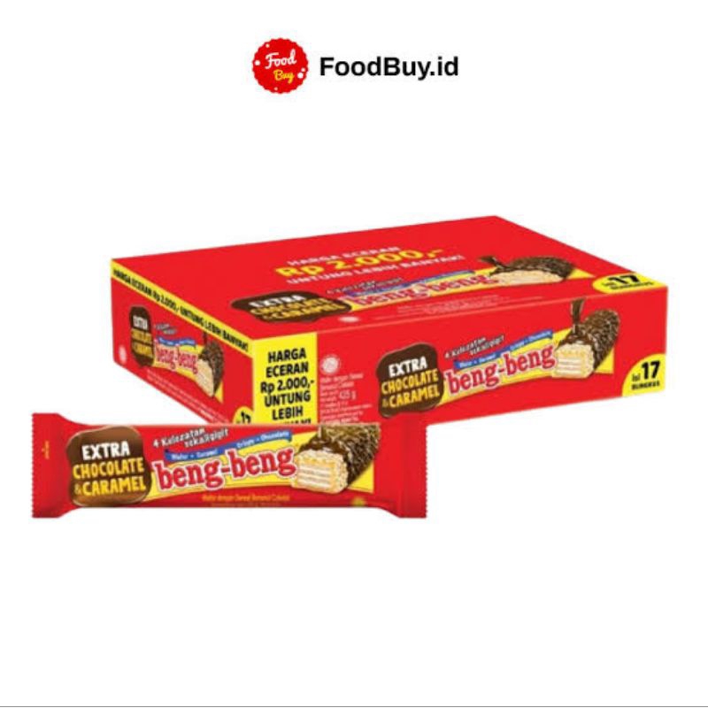 

BENG - BENG CHOCOLATE CARAMEL 1 PAK ISI 17 PCS 25GRAM