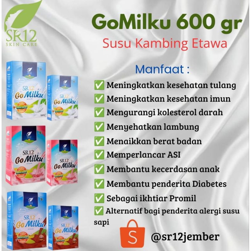 

Susu GoMilku SR12 Susu Kambing Etawa 600 gr