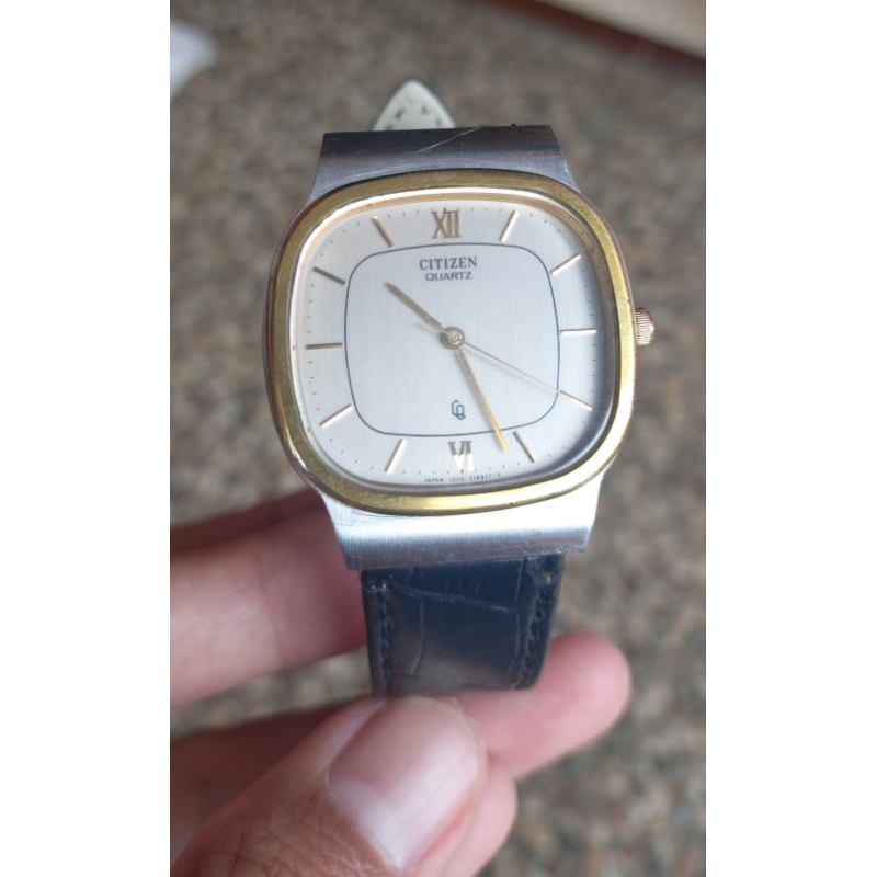 Citizen Tank Quartz GN-7W-U second