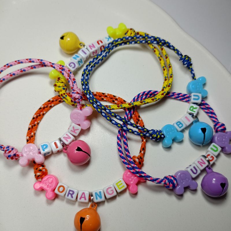 kalung kucing tali prusik custom nama