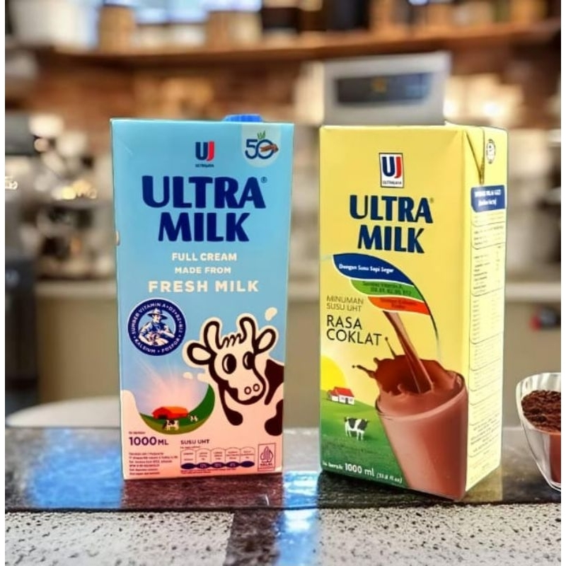 

Ultra Milk 1 Liter - Susu UHT Full Cream / Coklat